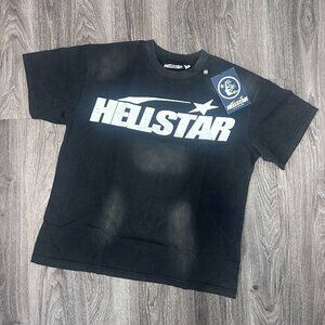 Hellstar Logo T-Shirt Black Size Medium